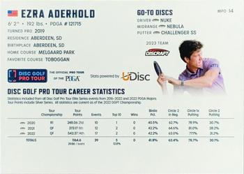 2023 Disc Golf Pro Tour #MPO14 Ezra Aderhold Back